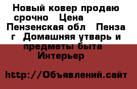 Новый ковер продаю срочно › Цена ­ 4 500 - Пензенская обл., Пенза г. Домашняя утварь и предметы быта » Интерьер   